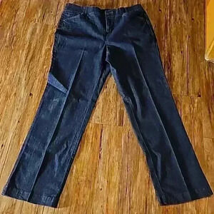 Womens Cristopher Banks Comfort Waist Denim Trouser Sz 12 31" inseam